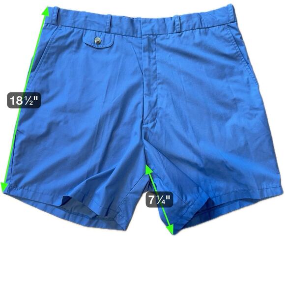 Haband Men’s Blue Casual Y2K Shorts Size 38 Cotton Blend Pockets Classic Fit - Picture 8 of 8